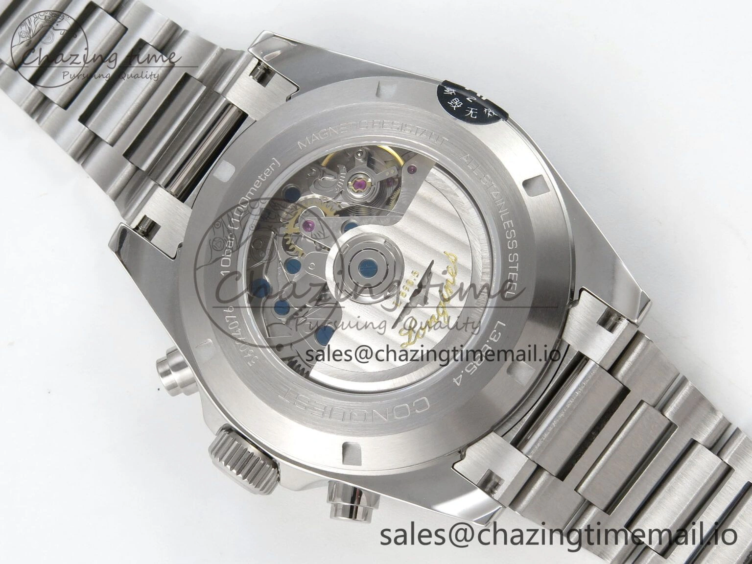 Longines Conquest 40mm SS AF 1:1 Best Edition Blue Dial on Stainless steel bracelet A2892