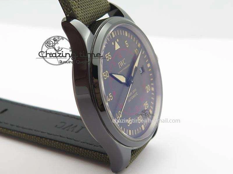 MARK XVII IW324702 Real Ceramic MK Best Edition Green Dial On Green Nylon Strap A2892
