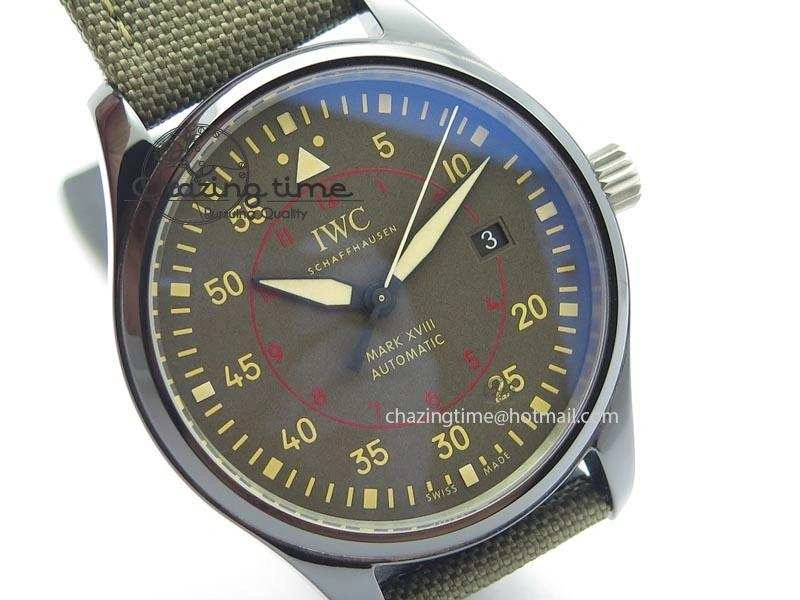 MARK XVII IW324702 Real Ceramic MK Best Edition Green Dial On Green Nylon Strap A2892