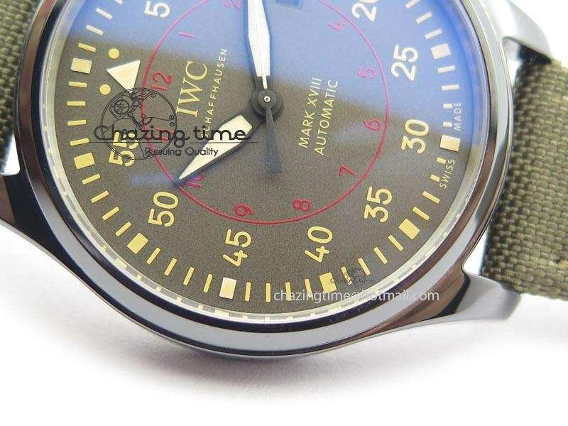 MARK XVII IW324702 Real Ceramic MK Best Edition Green Dial On Green Nylon Strap A2892