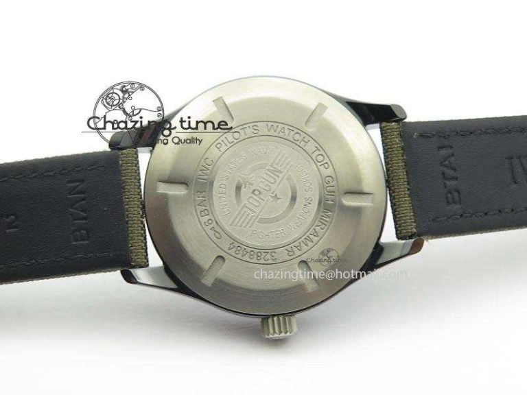 MARK XVII IW324702 Real Ceramic MK Best Edition Green Dial On Green Nylon Strap A2892