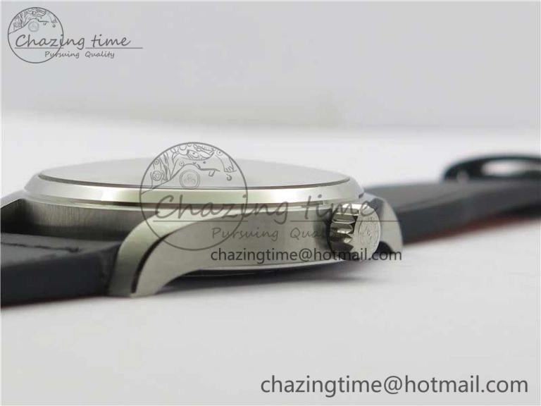 MARK XVIII IW327001 SS FKF 1:1 Best Edition Black Dial On Black Leather Strap
