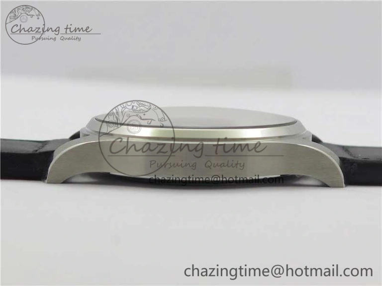 MARK XVIII IW327001 SS FKF 1:1 Best Edition Black Dial On Black Leather Strap