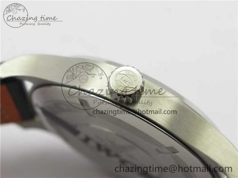 MARK XVIII Le Petit Prince IW327003 SS FKF 1:1 Best Edition Brown Dial On Brown Leather Strap