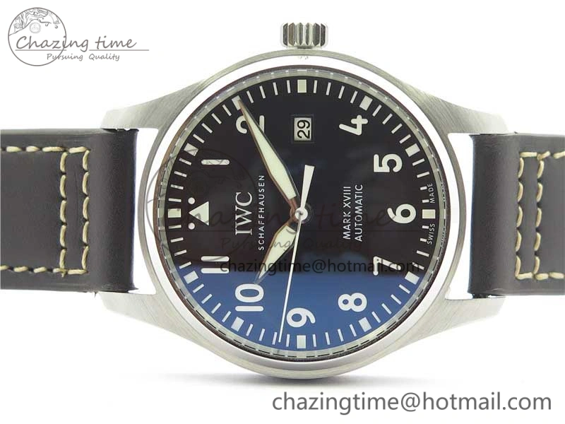 MARK XVIII Le Petit Prince IW327003 SS FKF 1:1 Best Edition Brown Dial On Brown Leather Strap