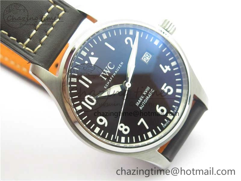 MARK XVIII Le Petit Prince IW327003 SS FKF 1:1 Best Edition Brown Dial On Brown Leather Strap