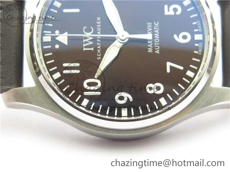 MARK XVIII Le Petit Prince IW327003 SS FKF 1:1 Best Edition Brown Dial On Brown Leather Strap
