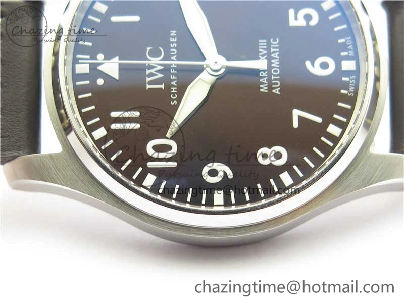 MARK XVIII Le Petit Prince IW327003 SS FKF 1:1 Best Edition Brown Dial On Brown Leather Strap