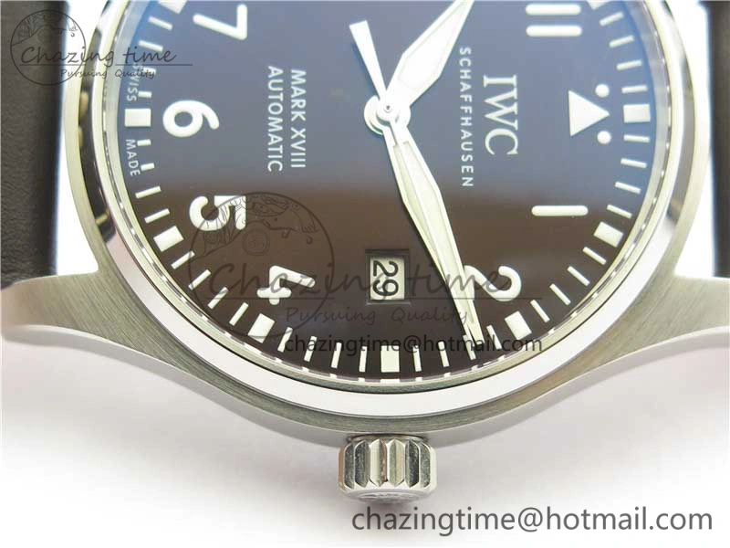 MARK XVIII Le Petit Prince IW327003 SS FKF 1:1 Best Edition Brown Dial On Brown Leather Strap