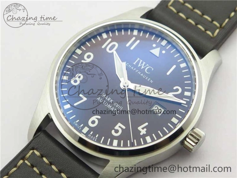 MARK XVIII Le Petit Prince IW327003 SS FKF 1:1 Best Edition Brown Dial On Brown Leather Strap