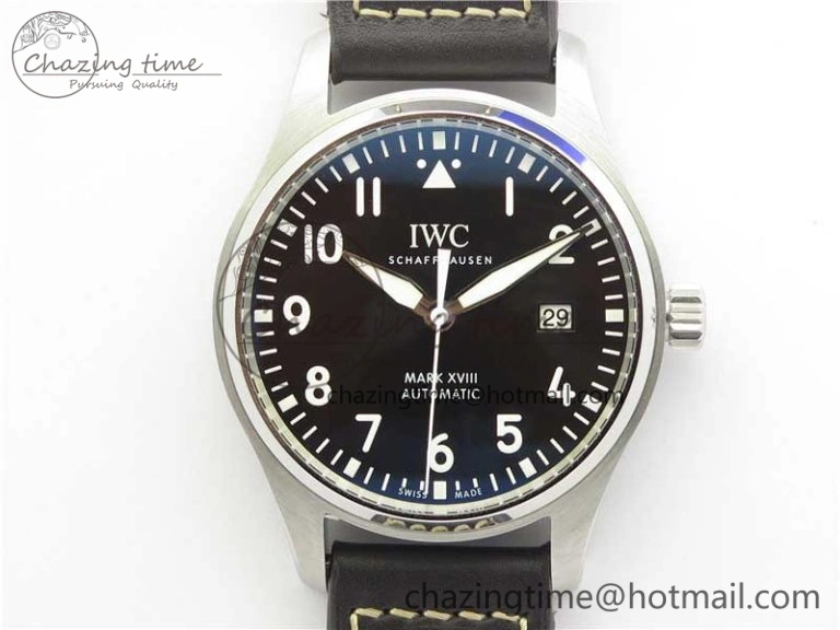 MARK XVIII Le Petit Prince IW327003 SS FKF 1:1 Best Edition Brown Dial On Brown Leather Strap