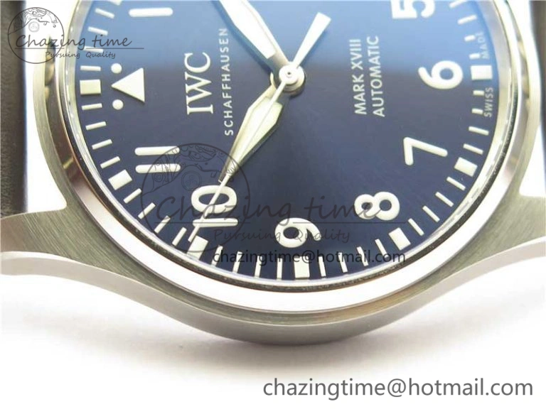 MARK XVIII Le Petit Prince IW327004 SS FKF 1:1 Best Edition Blue Dial On Brown Leather Strap