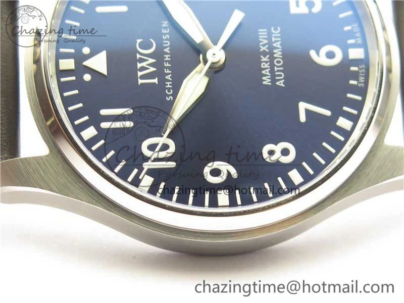 MARK XVIII Le Petit Prince IW327004 SS FKF 1:1 Best Edition Blue Dial On Brown Leather Strap