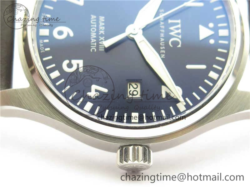 MARK XVIII Le Petit Prince IW327004 SS FKF 1:1 Best Edition Blue Dial On Brown Leather Strap
