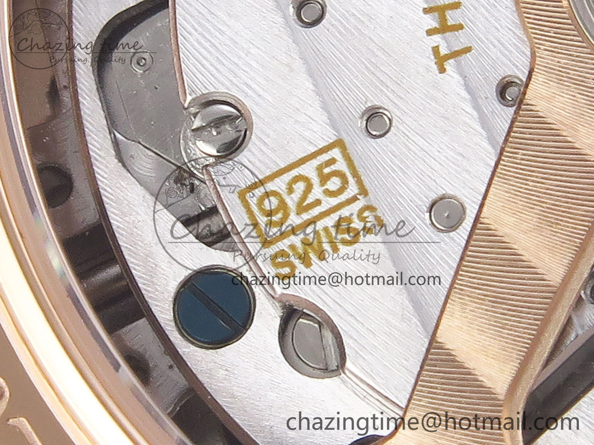 MASTER ULTRA THIN MOON RG APSF 1:1 BEST EDITION WHITE DIAL DIAMONDS BEZEL ON BROWN LEATHER STRAP SA925 SUPER CLONE