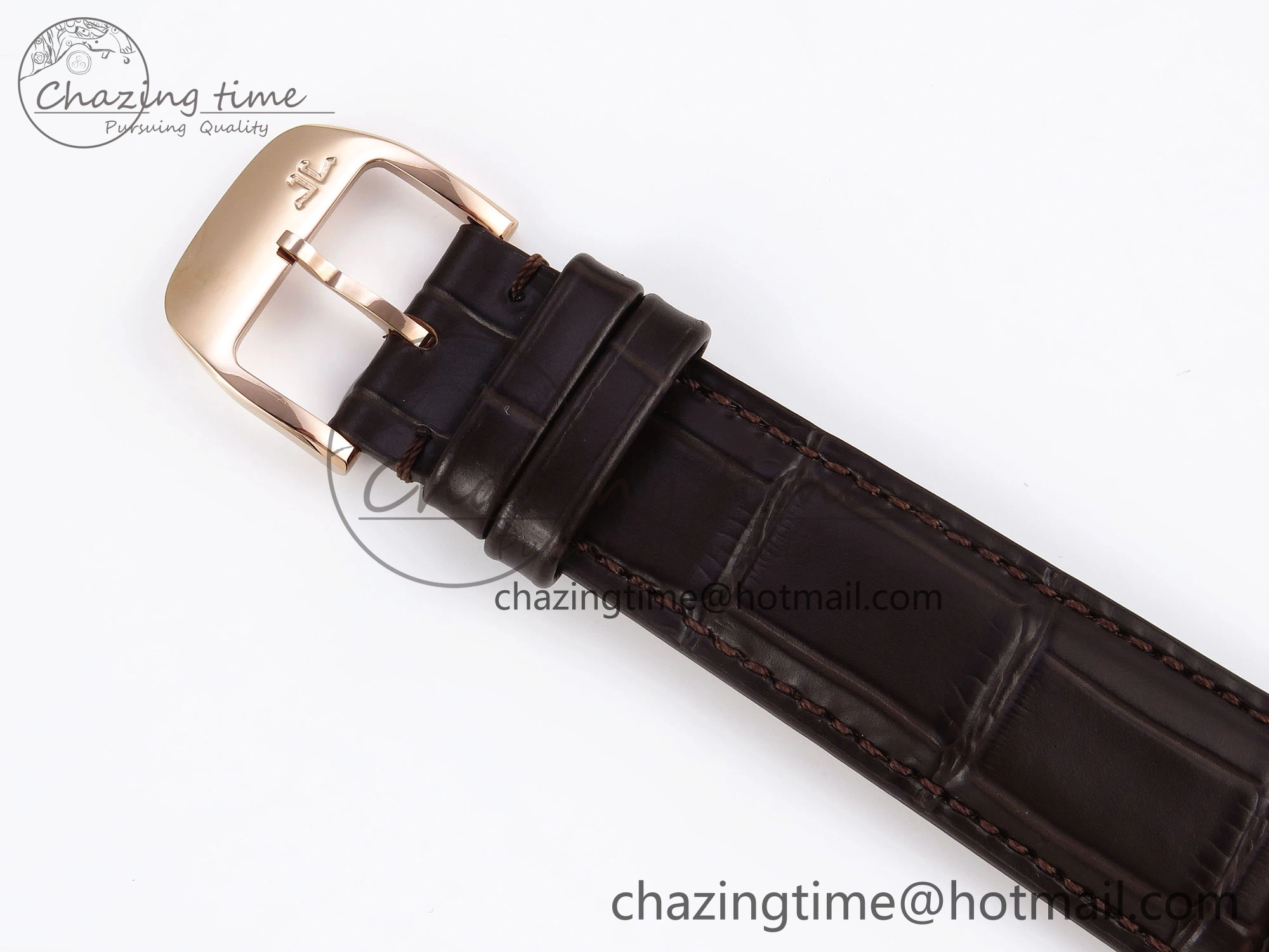 MASTER ULTRA THIN MOON RG APSF 1:1 BEST EDITION WHITE DIAL DIAMONDS BEZEL ON BROWN LEATHER STRAP SA925 SUPER CLONE