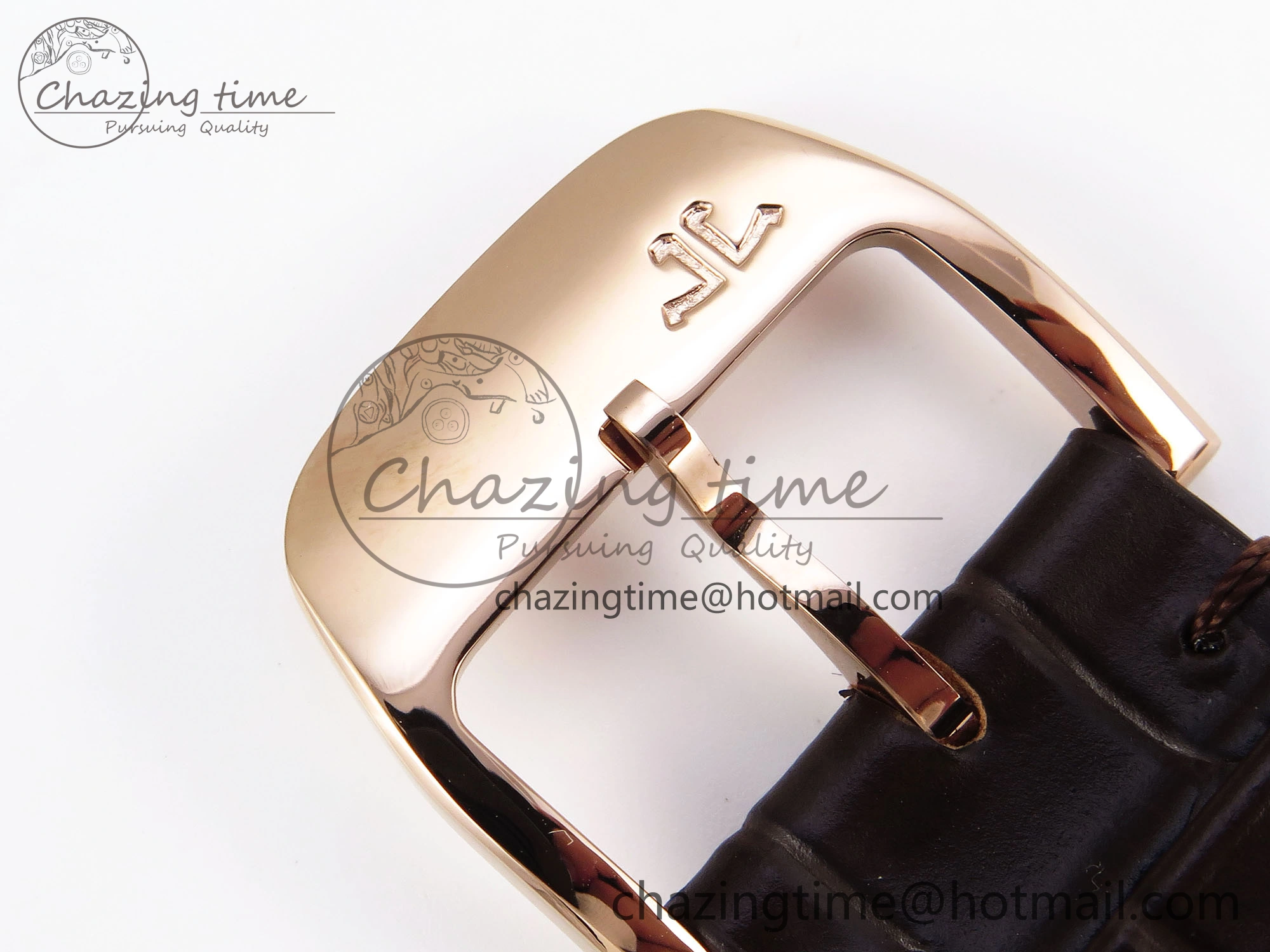 MASTER ULTRA THIN MOON RG APSF 1:1 BEST EDITION WHITE DIAL DIAMONDS BEZEL ON BROWN LEATHER STRAP SA925 SUPER CLONE