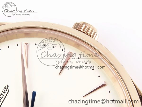 MASTER ULTRA THIN MOON RG APSF 1:1 BEST EDITION WHITE DIAL ON BROWN LEATHER STRAP SA925 SUPER CLONE