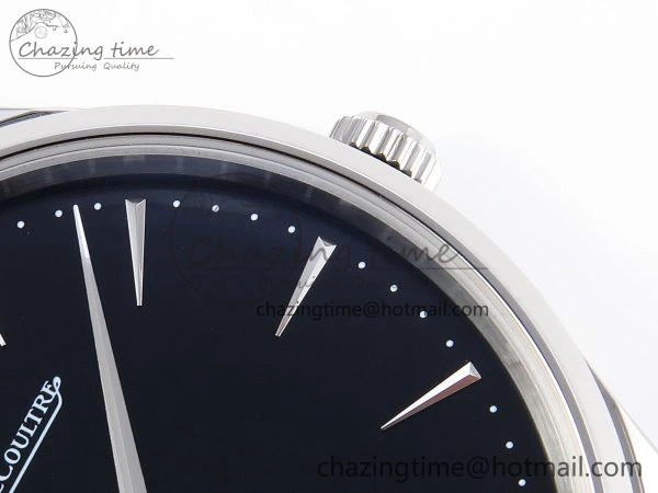 MASTER ULTRA THIN MOON SS APSF 1:1 BEST EDITION BLACK DIAL ON BLACK LEATHER STRAP SA925 SUPER CLONE