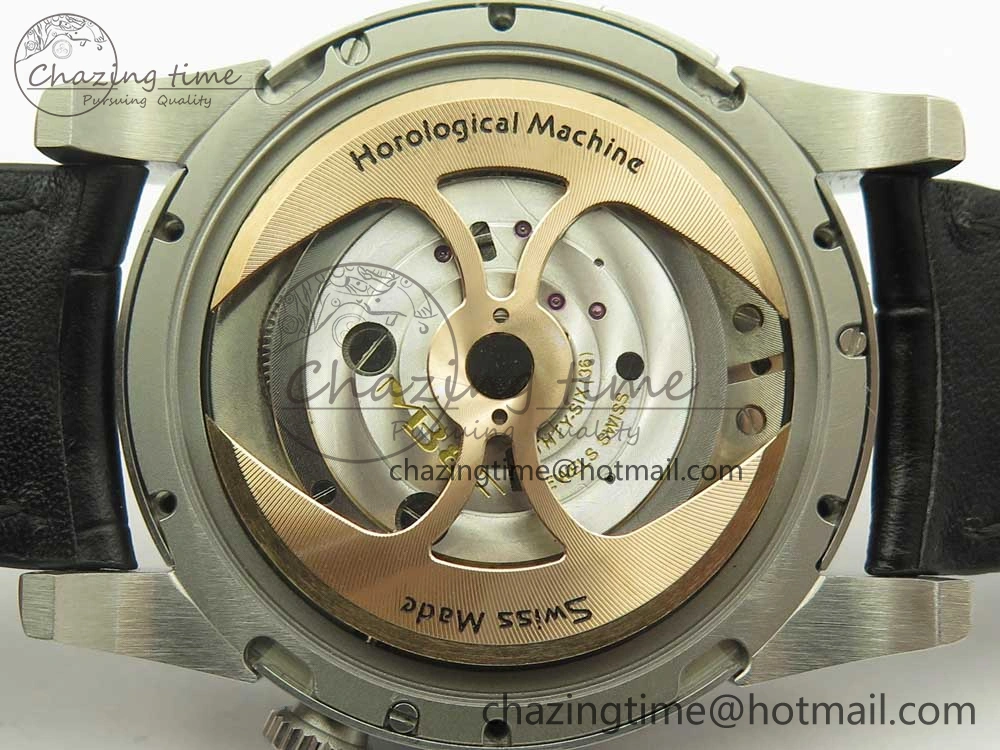 MB&F Legacy Machine Split Escapement CYF Best Edition Gray Dial On Black Leather Strap