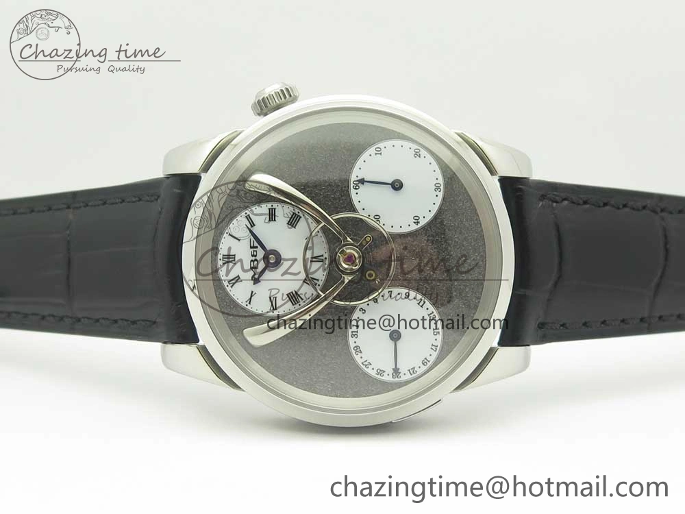MB&F Legacy Machine Split Escapement CYF Best Edition Gray Dial On Black Leather Strap