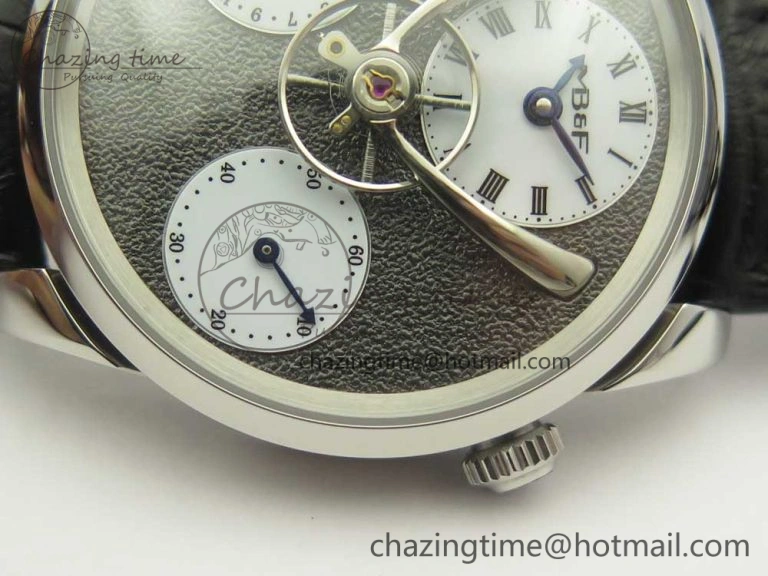 MB&F Legacy Machine Split Escapement CYF Best Edition Gray Dial On Black Leather Strap