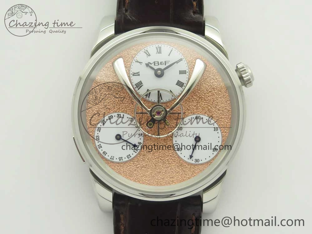 MB&F Legacy Machine Split Escapement CYF Best Edition RG Dial On Black Leather Strap