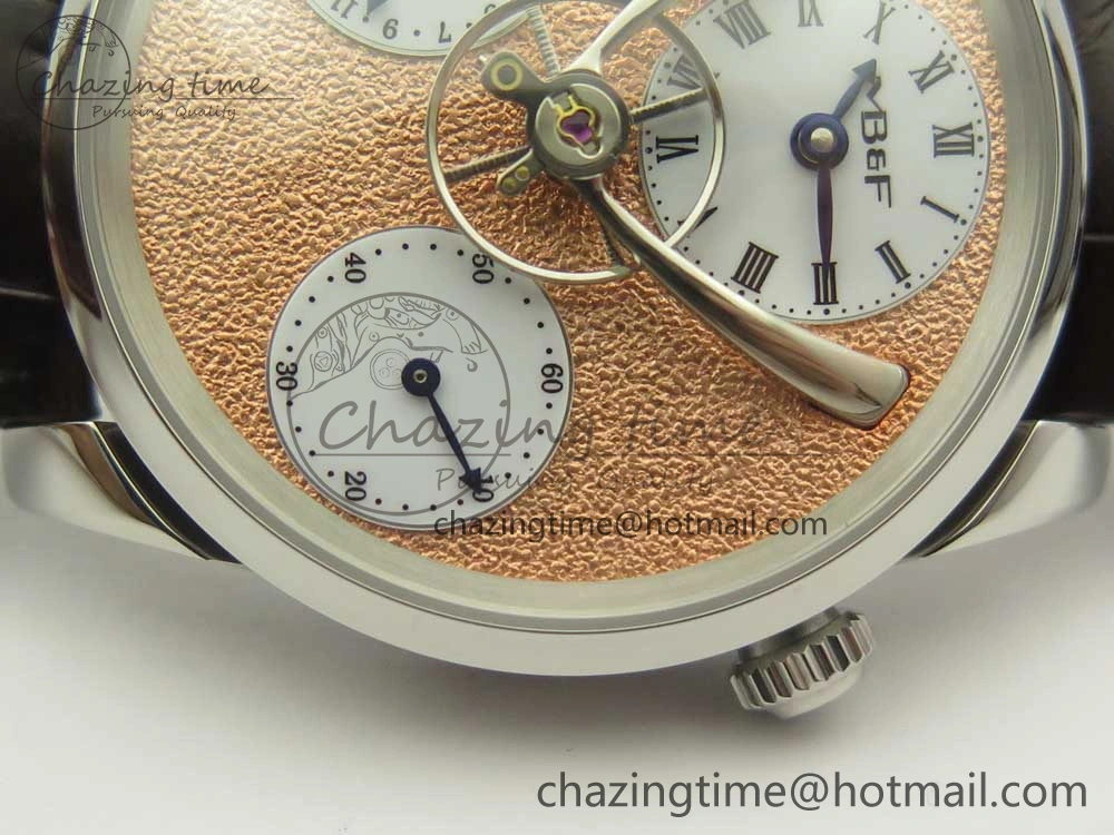 MB&F Legacy Machine Split Escapement CYF Best Edition RG Dial On Black Leather Strap