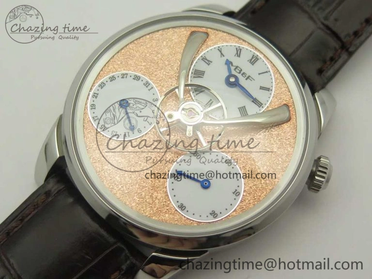 MB&F Legacy Machine Split Escapement CYF Best Edition RG Dial On Black Leather Strap