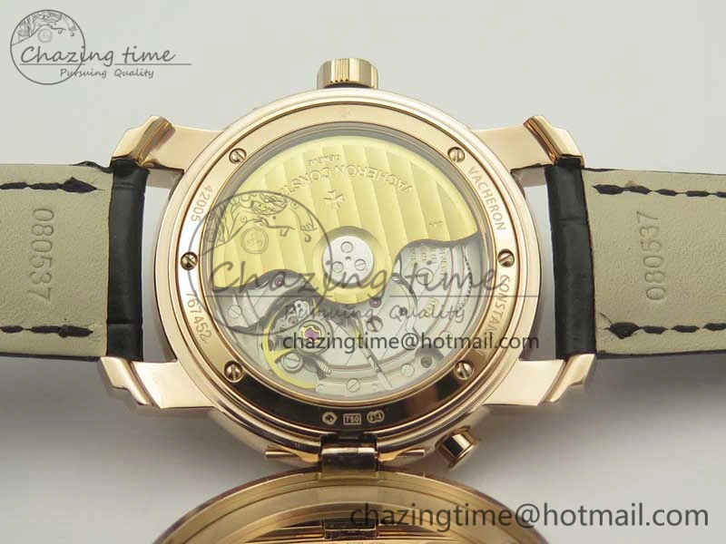 Malte Dual Time Regulator RG K11 Maker Black Dial on Black Leather Strap A23J