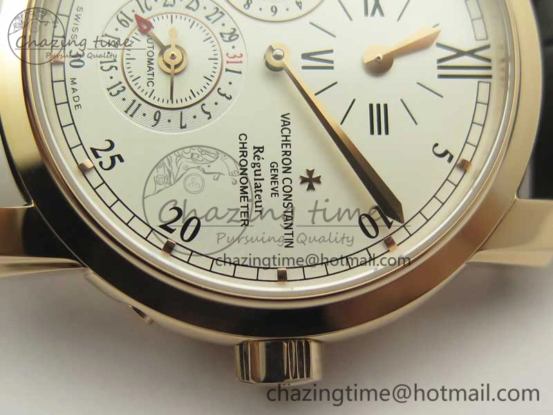 Malte Dual Time Regulator RG K11 Maker White Dial on Black Leather Strap A23J