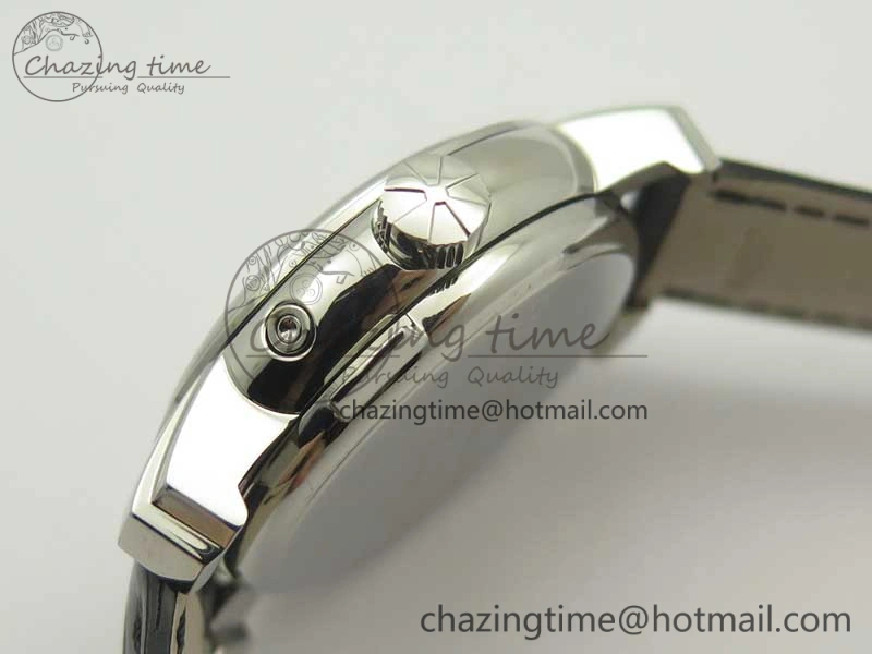 Malte Dual Time Regulator SS K11 Maker Black Dial on Black Leather Strap A23J