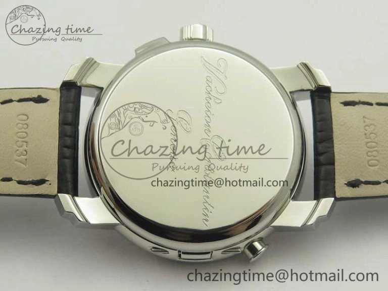 Malte Dual Time Regulator SS K11 Maker Black Dial on Black Leather Strap A23J
