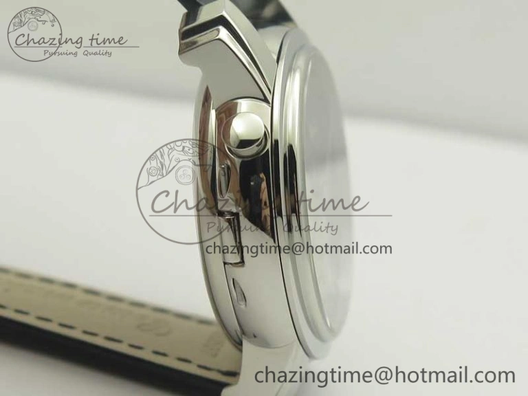 Malte Dual Time Regulator SS K11 Maker Black Dial on Black Leather Strap A23J