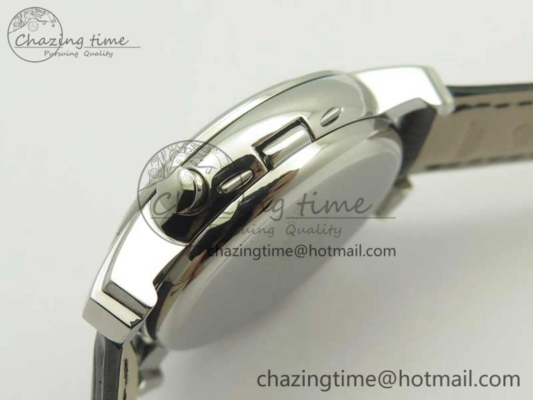 Malte Dual Time Regulator SS K11 Maker White Dial on Black Leather Strap A23J