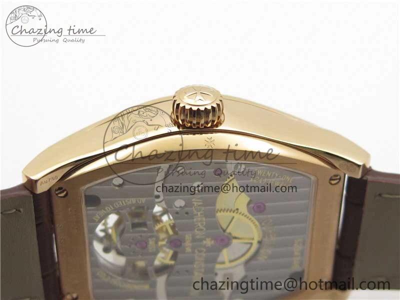 Malte Tourbillon RG VCR Best Edition White Dial on Black Croco Leather Strap