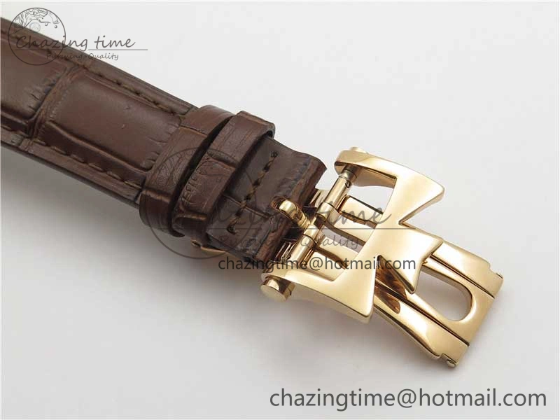 Malte Tourbillon RG VCR Best Edition White Dial on Black Croco Leather Strap