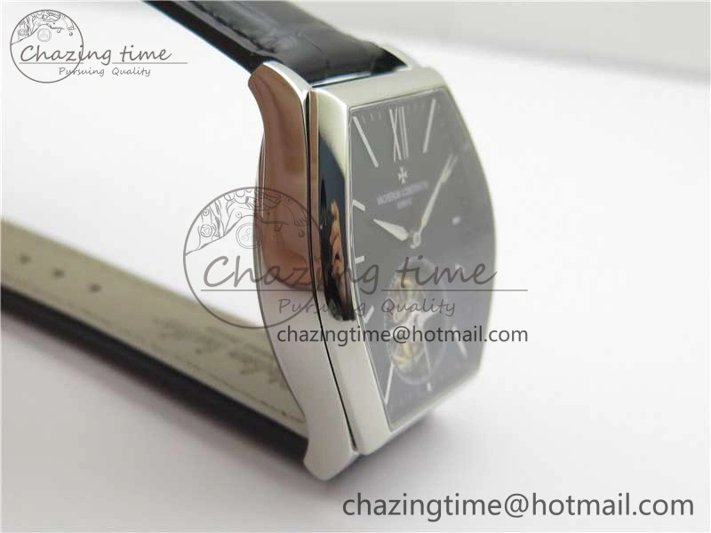 Malte Tourbillon SS VCR Best Edition Black Dial on Black Croco Leather Strap