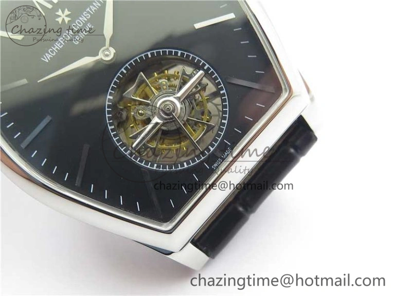 Malte Tourbillon SS VCR Best Edition Black Dial on Black Croco Leather Strap