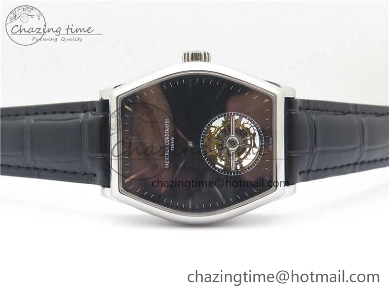 Malte Tourbillon SS VCR Best Edition Black Dial on Black Croco Leather Strap