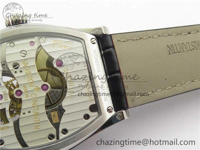 Malte Tourbillon SS VCR Best Edition Gray Dial on Black Croco Leather Strap