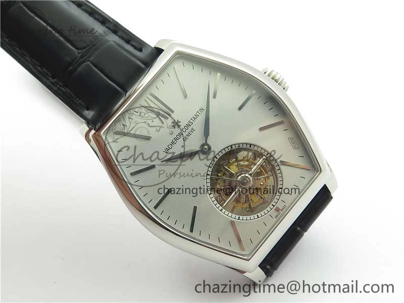 Malte Tourbillon SS VCR Best Edition Gray Dial on Black Croco Leather Strap