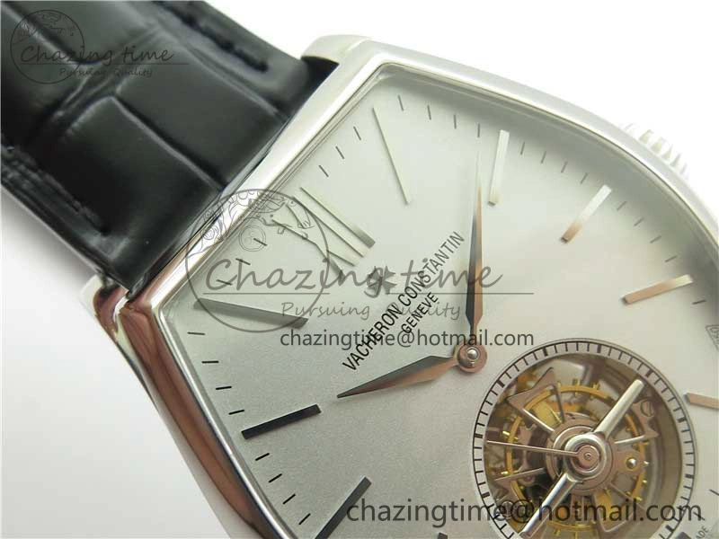 Malte Tourbillon SS VCR Best Edition Gray Dial on Black Croco Leather Strap