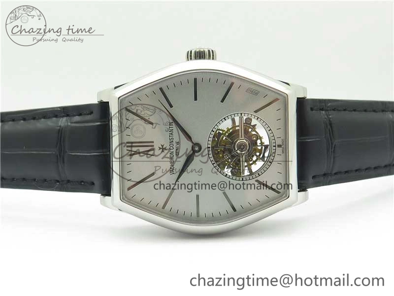 Malte Tourbillon SS VCR Best Edition Gray Dial on Black Croco Leather Strap