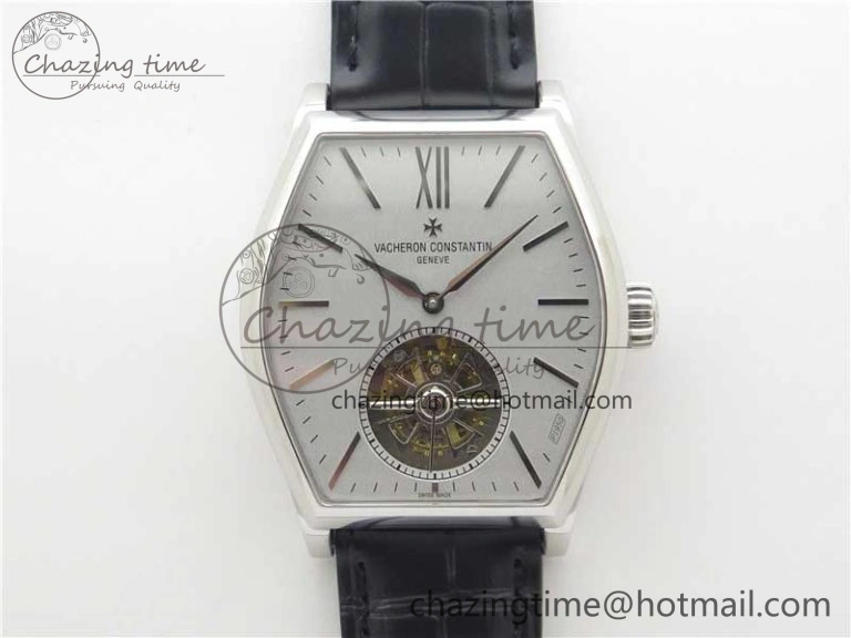 Malte Tourbillon SS VCR Best Edition Gray Dial on Black Croco Leather Strap