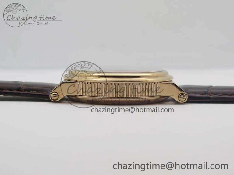 Marine 5222 RG HGF 1:1 Best Edition Brown Dial On Leather Strap Asian Cal.517GG (Free Rubber Strap)