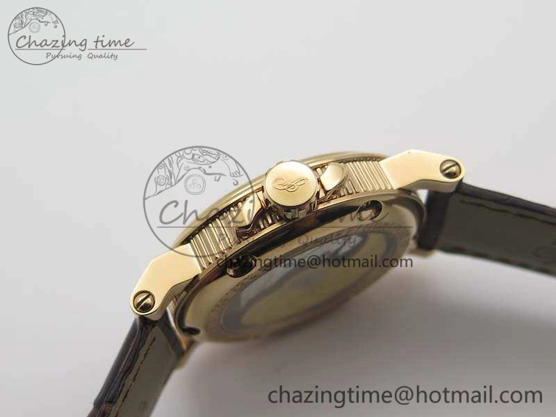 Marine 5222 RG HGF 1:1 Best Edition Brown Dial On Leather Strap Asian Cal.517GG (Free Rubber Strap)