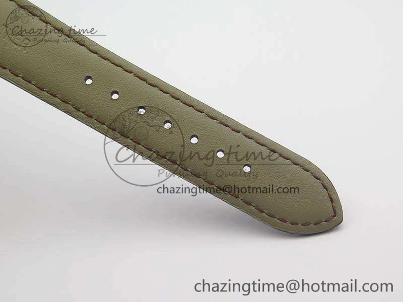Marine 5222 RG HGF 1:1 Best Edition Brown Dial On Leather Strap Asian Cal.517GG (Free Rubber Strap)