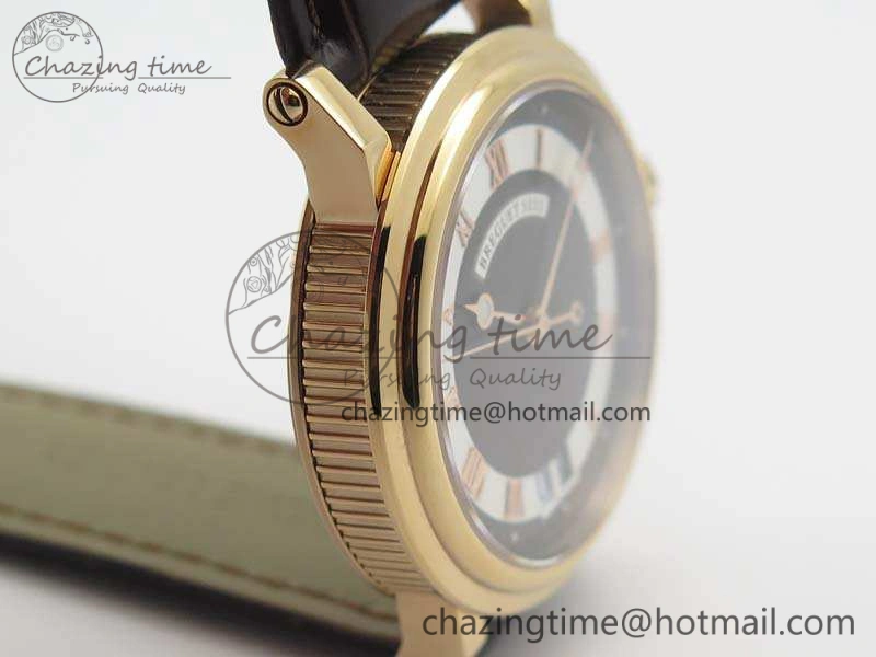 Marine 5222 RG HGF 1:1 Best Edition Brown Dial On Leather Strap Asian Cal.517GG (Free Rubber Strap)