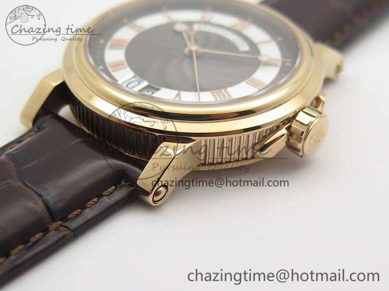 Marine 5222 RG HGF 1:1 Best Edition Brown Dial On Leather Strap Asian Cal.517GG (Free Rubber Strap)